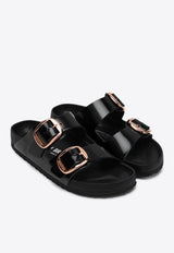 Birkenstock Arizona Big Buckle Patent Leather Slides Black 1027840LE/Q_BIRKE-SB