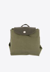 Longchamp Medium Le Pliage Canvas Backpack Green 10284919_479