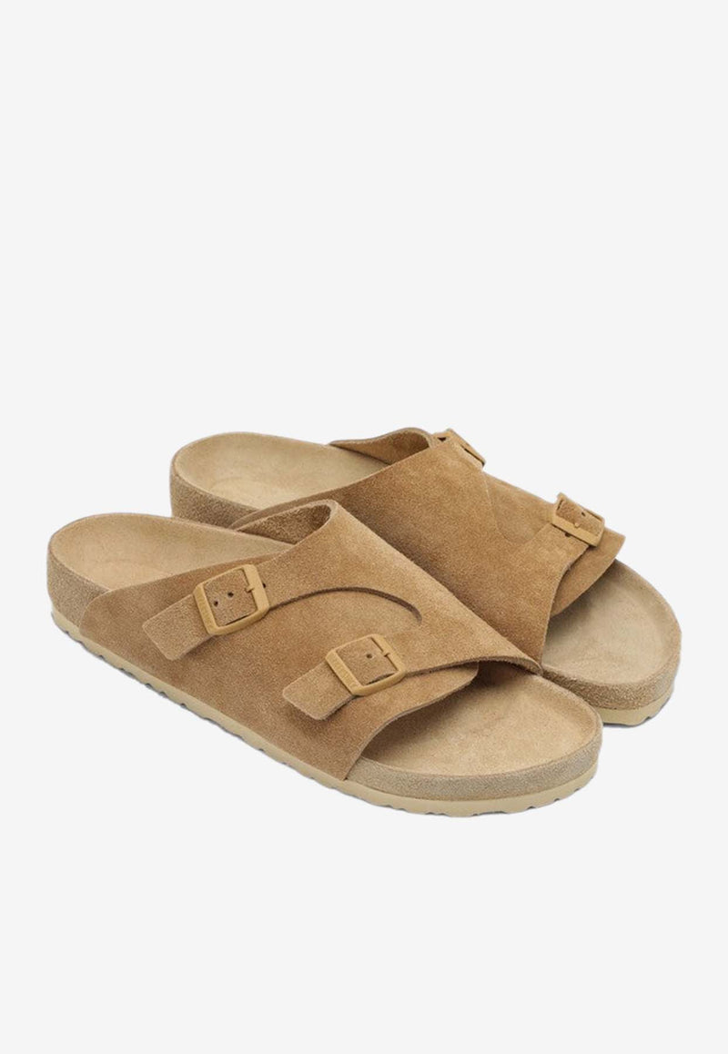 Birkenstock Zurich Suede Slides Beige 1029612SUE/P_BIRKE-LC