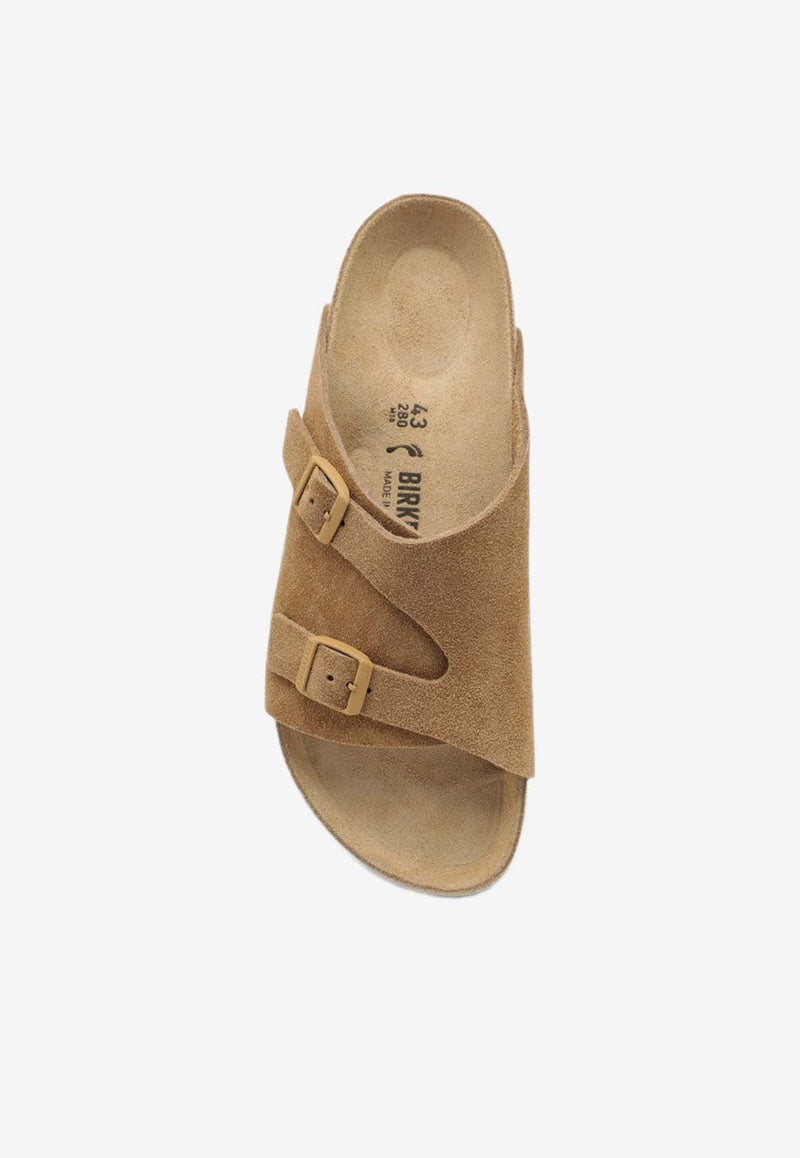 Birkenstock Zurich Suede Slides Beige 1029612SUE/P_BIRKE-LC