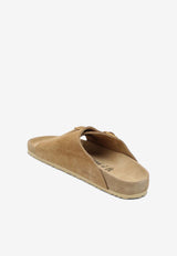 Birkenstock Zurich Suede Slides Beige 1029612SUE/P_BIRKE-LC