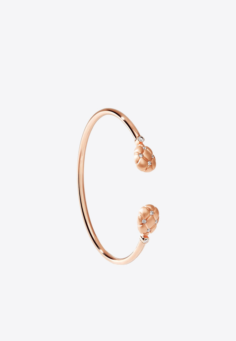 Fabergé Treillage 18-karat Rose Gold Open Bracelet with Diamonds Rose Gold 1070BT2019