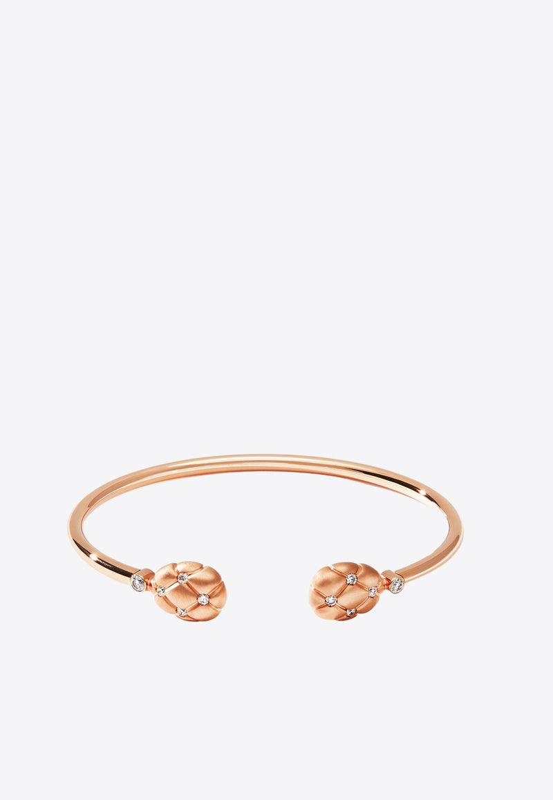 Fabergé Treillage 18-karat Rose Gold Open Bracelet with Diamonds Rose Gold 1070BT2019