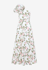 One-Shoulder Floral Maxi Dress