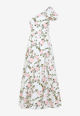 One-Shoulder Floral Maxi Dress