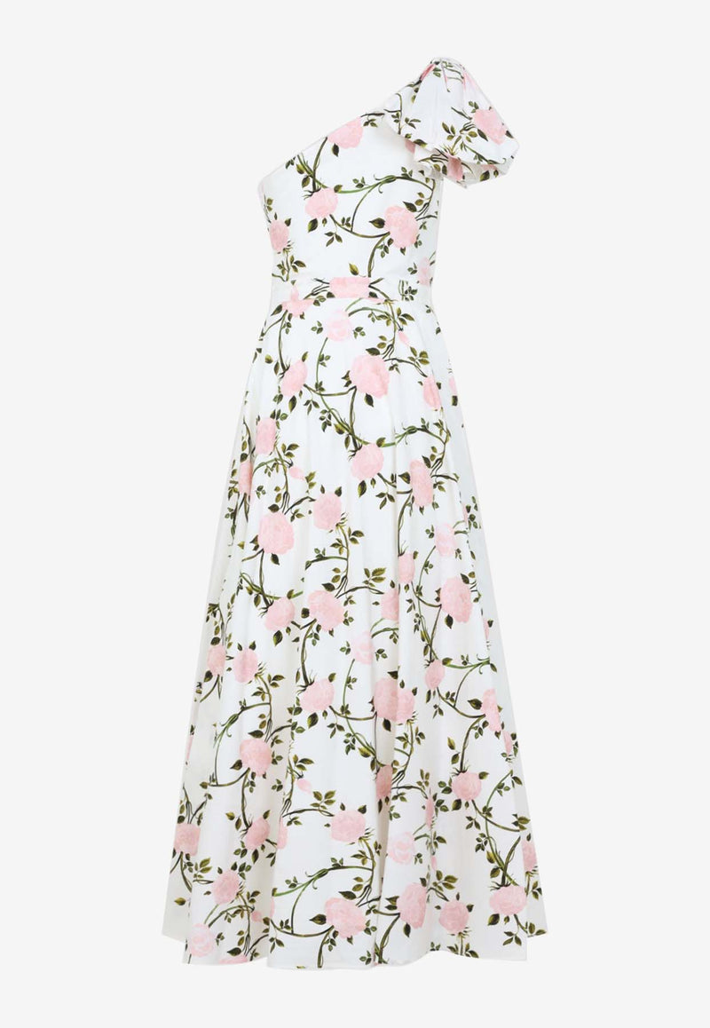 One-Shoulder Floral Maxi Dress