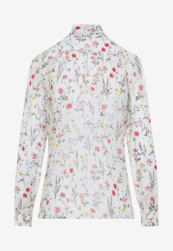 Floral Silk Blouse