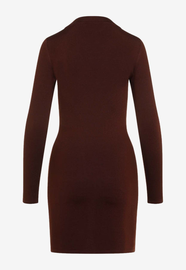 Long-Sleeved Mini Sheath Dress