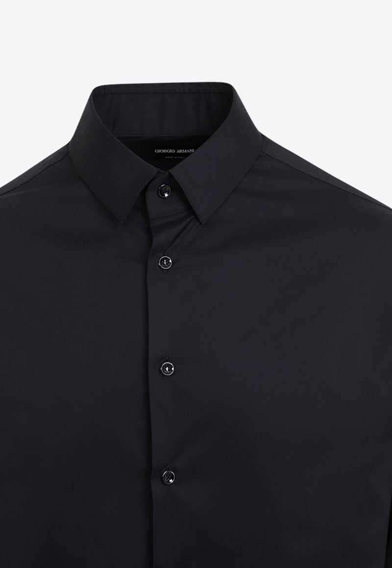 Long-Sleeved Button-Up Shirt