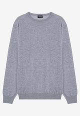 ZEGNA Basic Crewneck Sweater Gray 110UEM00A8/P_ZEGNA-K95