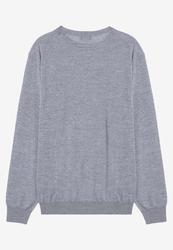 ZEGNA Basic Crewneck Sweater Gray 110UEM00A8/P_ZEGNA-K95