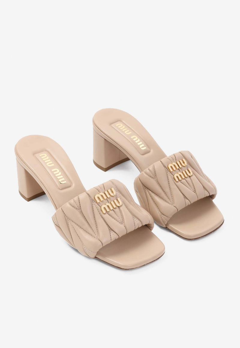 65 Matelassé Leather Sandals