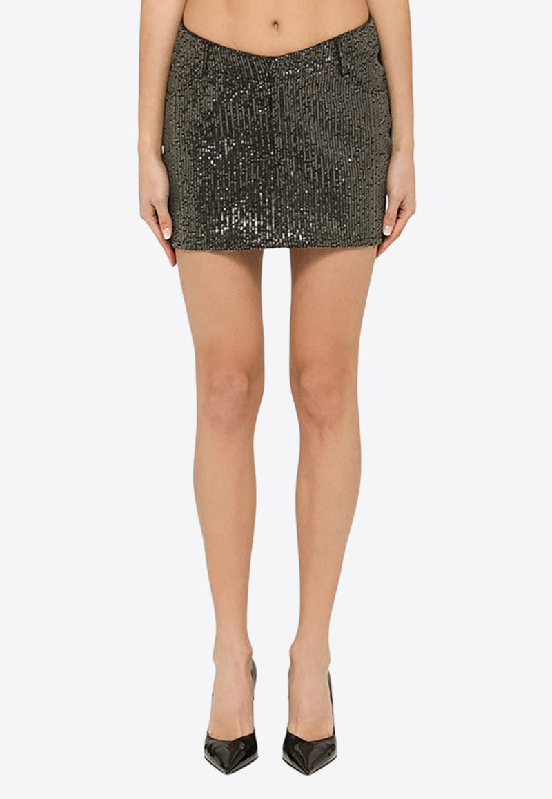 ROTATE Sequined Mini Skirt 111400100CO/O_ROTAT-1000