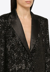 ROTATE Sequined Single-Breasted Blazer 111574100PL/O_ROTAT-1000