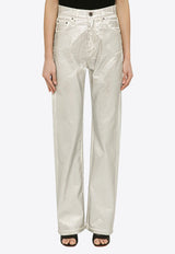 ROTATE Straight-Leg Metallic Pants White 1117802667CO/O_ROTAT-11-1001