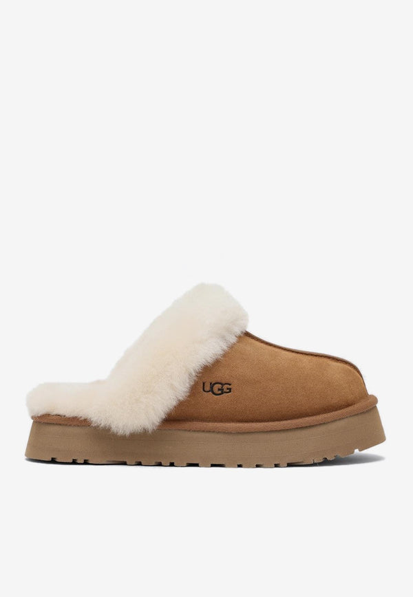 UGG Disquette Suede Flat Mules Chestnut 1122550SUE/P_UGG-CHE