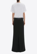 Victoria Beckham Box Pleat Maxi Skirt Black 1124WSK002885CBLACK