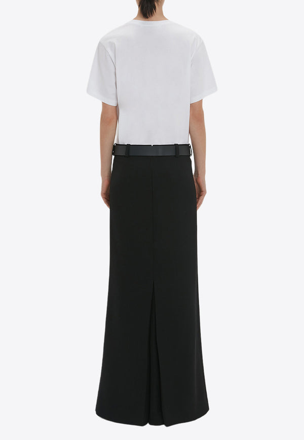 Victoria Beckham Box Pleat Maxi Skirt Black 1124WSK002885CBLACK