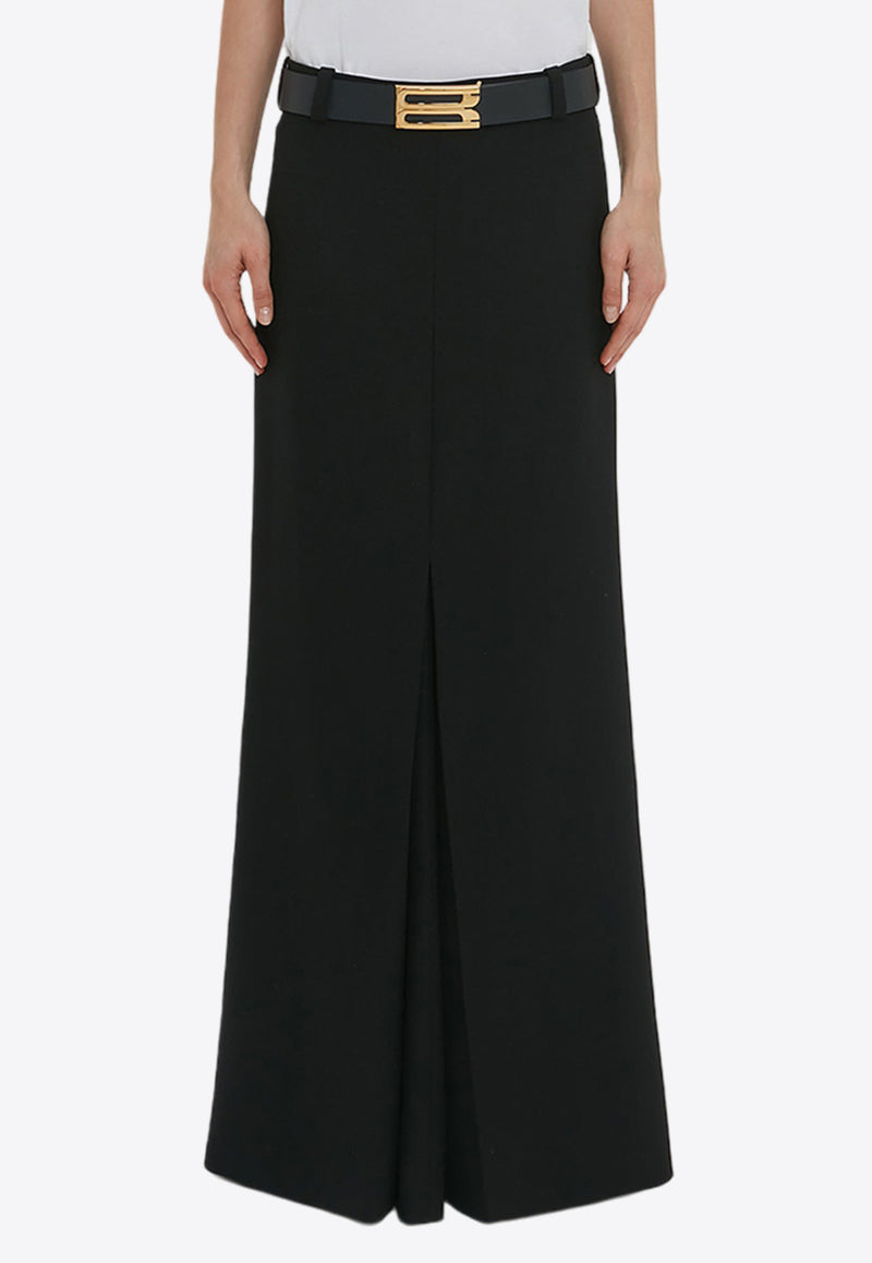 Victoria Beckham Box Pleat Maxi Skirt Black 1124WSK002885CBLACK