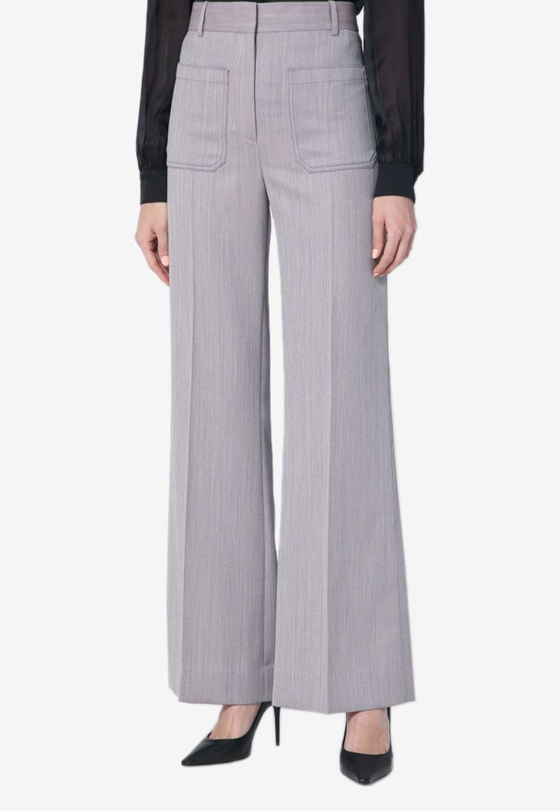 Straight-Leg Tailored Pants