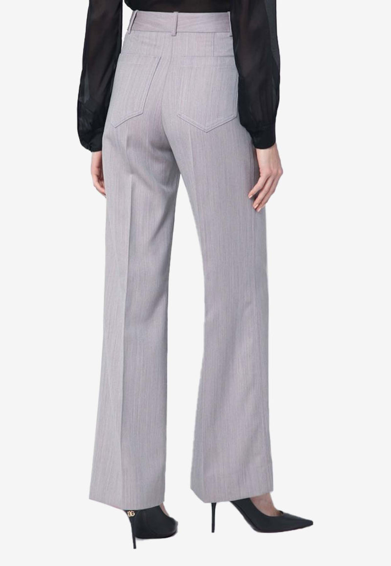 Straight-Leg Tailored Pants