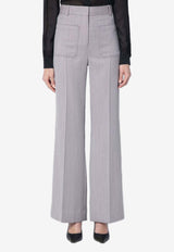 Straight-Leg Tailored Pants