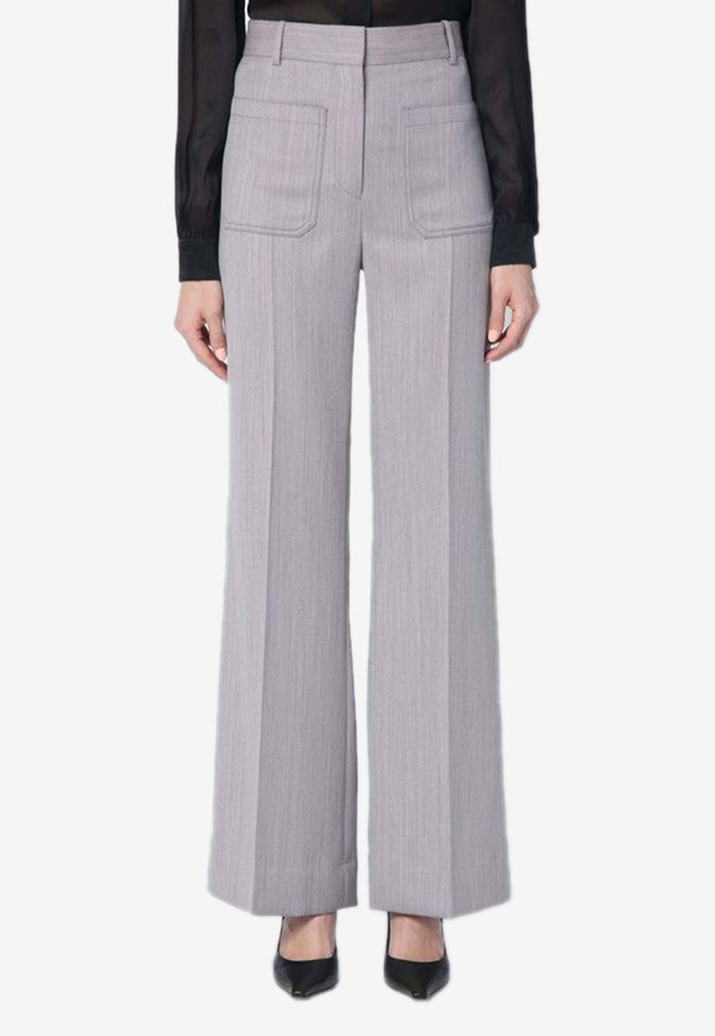 Straight-Leg Tailored Pants