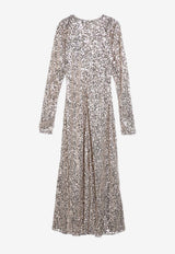 ROTATE Long-Sleeved Sequined Maxi Dress 1126261531PL/P_ROTAT-1531