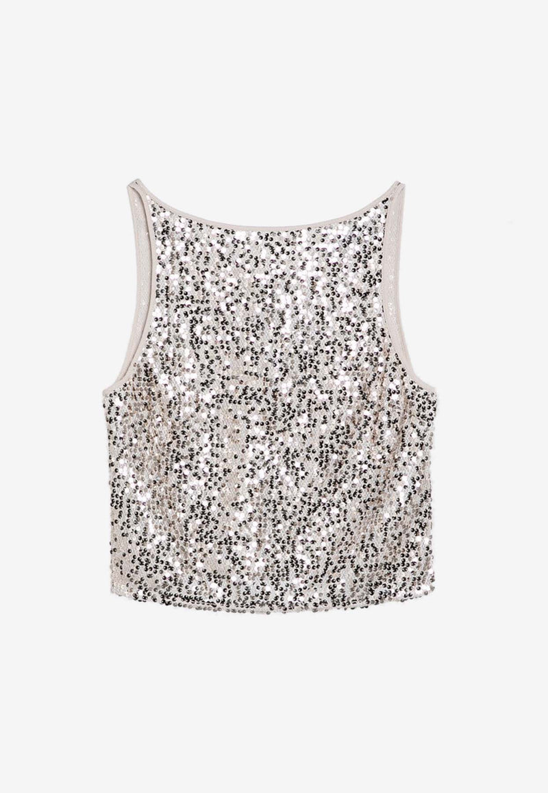 ROTATE Sleeveless Sequined Top 1126291531PL/P_ROTAT-1531