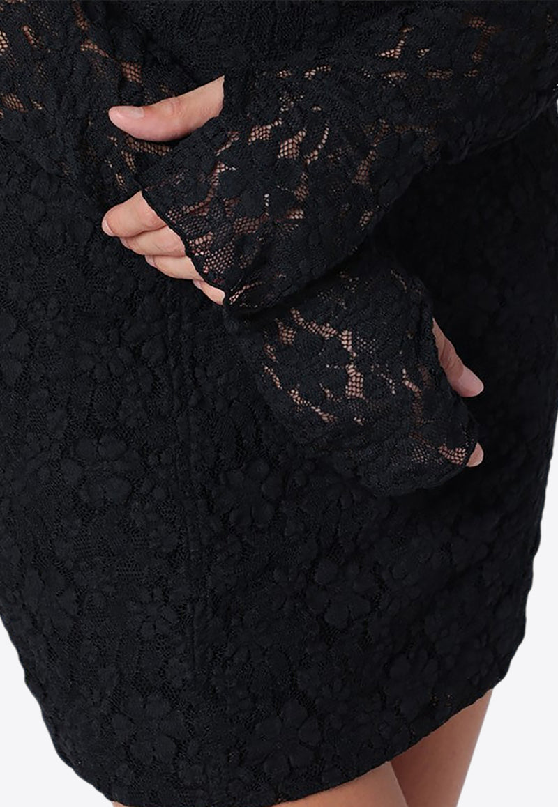 ROTATE Open Back Lace Mini Dress Black 113072100NY/P_ROTAT-100