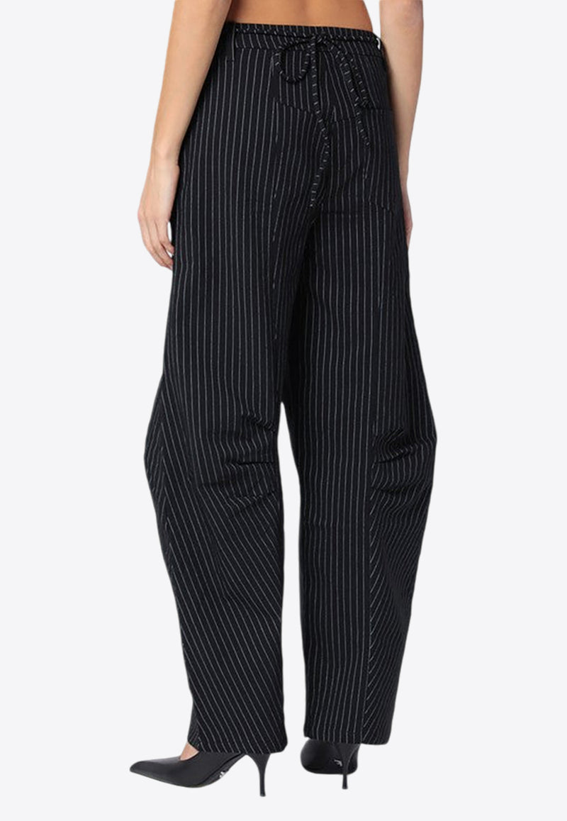 ROTATE Pinstripe Balloon Pants Black 1131372470VI/P_ROTAT-2470