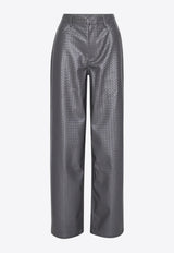 ROTATE High-Waist Woven Pants Gray 1131931205GREY