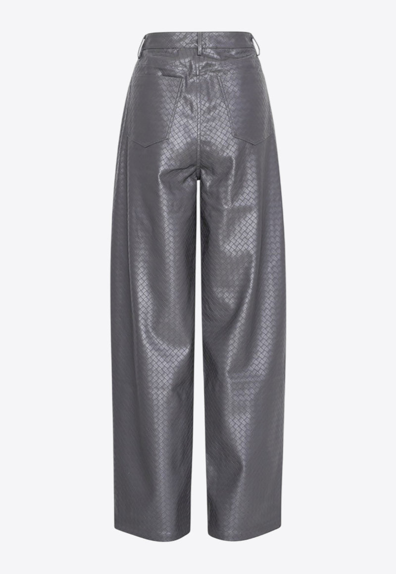 ROTATE High-Waist Woven Pants Gray 1131931205GREY