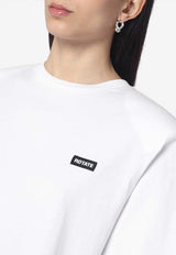 ROTATE Logo Patch Crewneck T-shirt White 113624400CO/Q_ROTAT-400