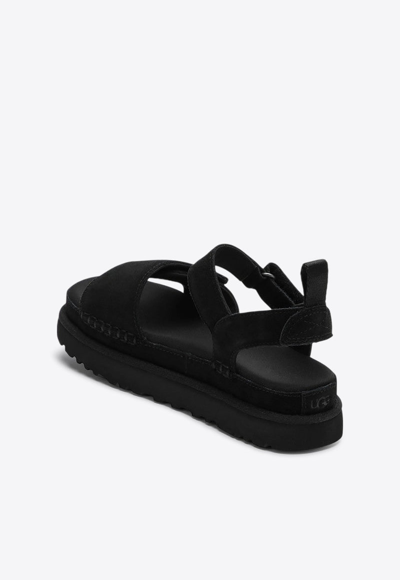 UGG Goldenstar Leather Flat Sandals Black 1136783SUE/O_UGG-BLK