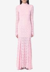 ROTATE Long-Sleeved Lace Maxi Dress Pink 1141421011NY/Q_ROTAT-1011