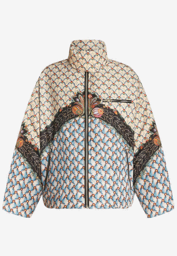 Etro Floral Print Down Jacket 11456-5047 0250 Multicolor