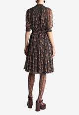 Etro Paisley Polka Dot Print Dress 11750-5319 0001 Multicolor