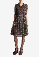 Etro Paisley Polka Dot Print Dress 11750-5319 0001 Multicolor