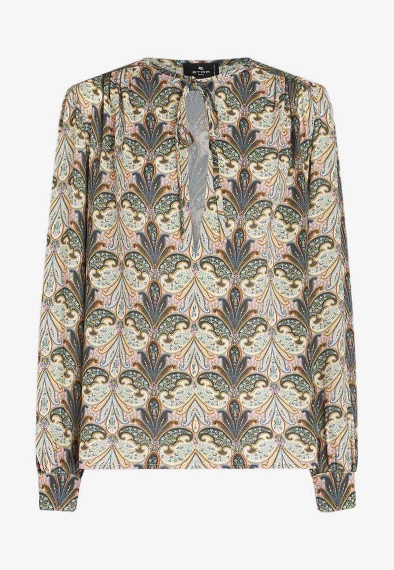 Etro Paisley Long-Sleeved Blouse 11786-5065 0001 Multicolor