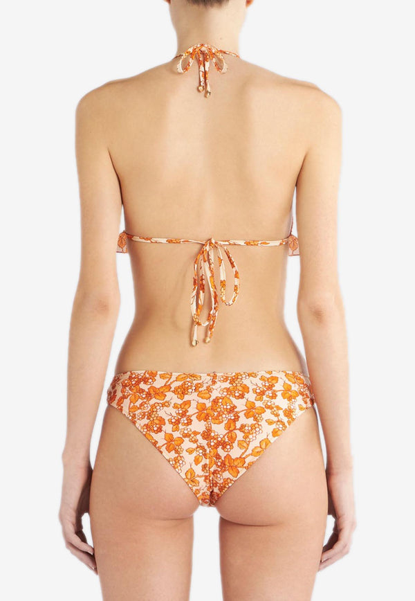 Etro Berry Print Triangle Bikini 11875-4462 0750 Orange