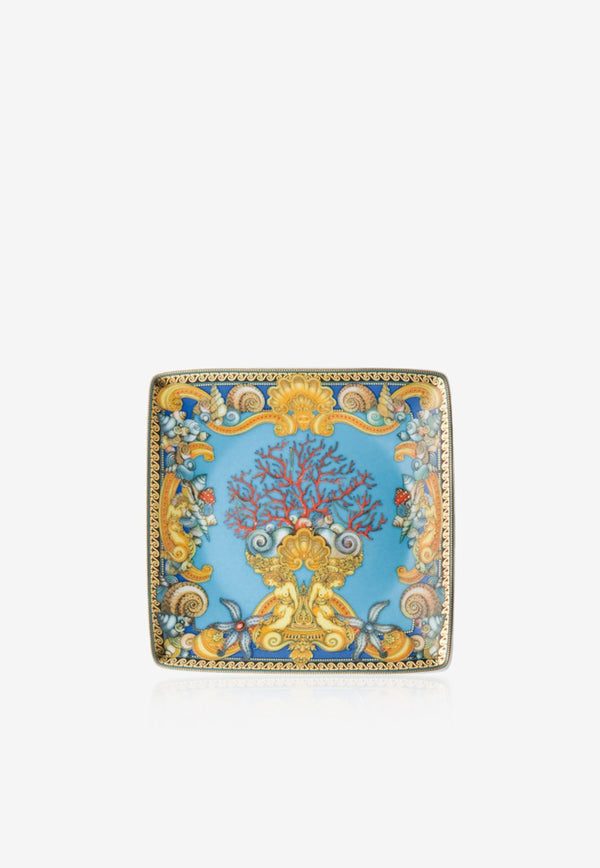 Versace Home Collection Les Trésors de la Mer Square Dish by Rosenthal - 12 cm Blue 11940-409608-15253