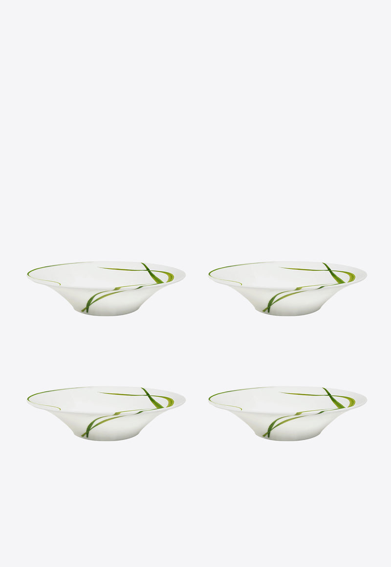 TAITÙ Life In Green Soup Plate - Set of 4 Green 12-13-5