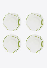 TAITÙ Life In Green Soup Plate - Set of 4 Green 12-13-5