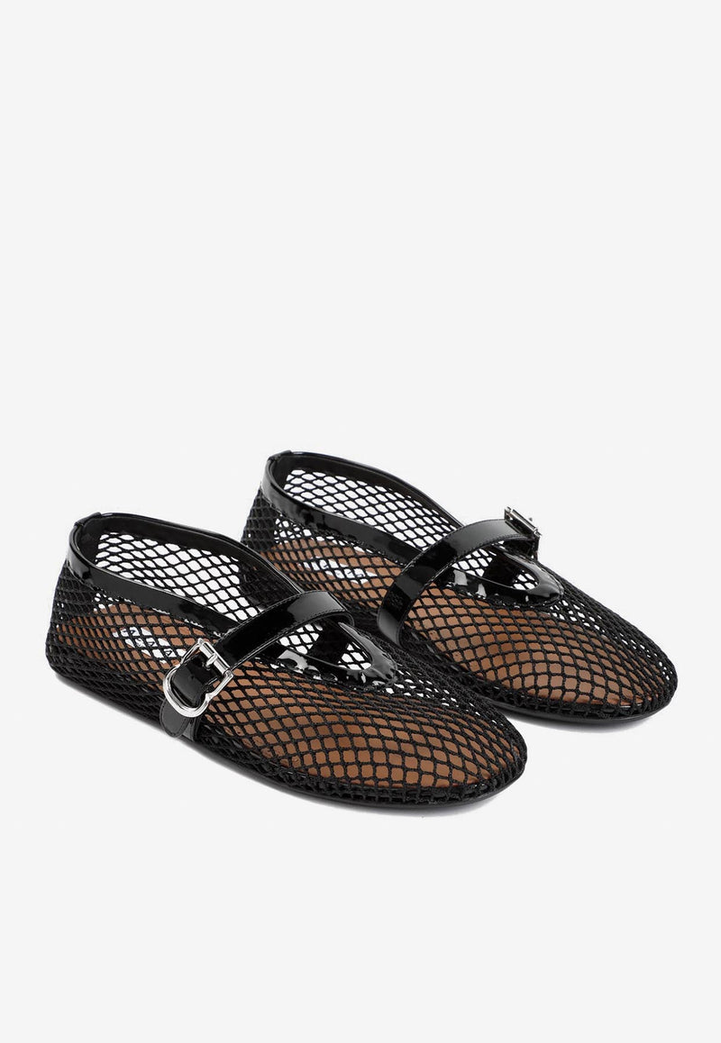 Fishnet Ballet Flats