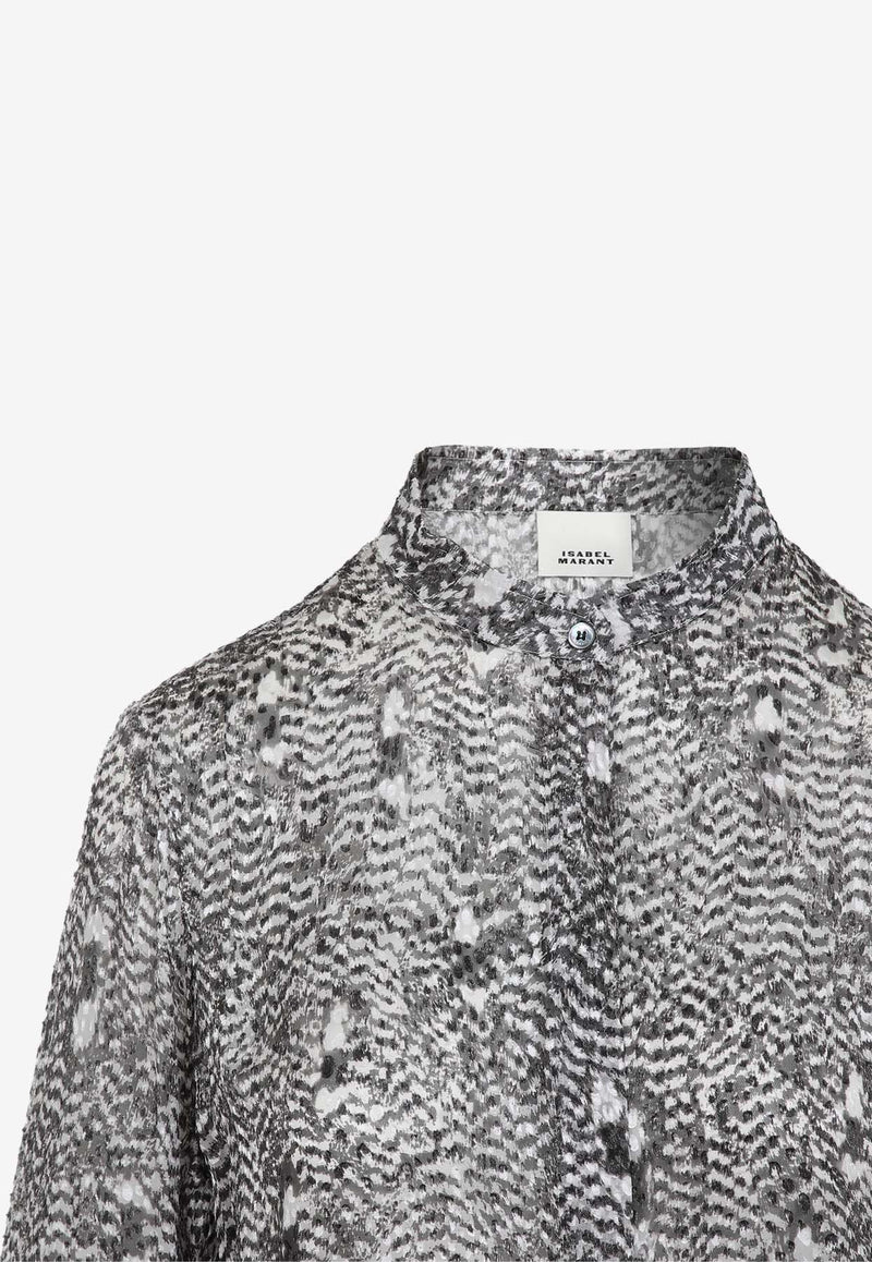 Ilda Printed Viscose Blouse