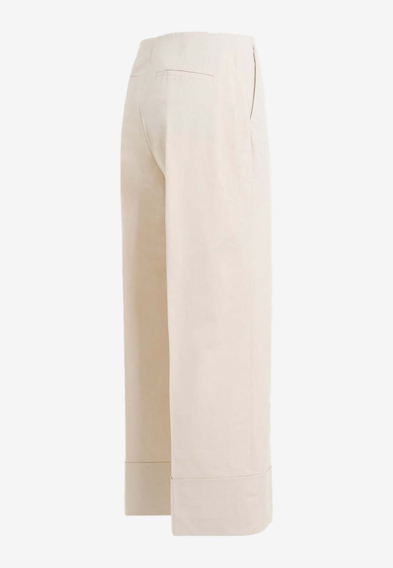 Straight-Leg Tailored Pants