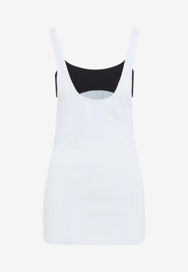 Ribbed Jersey Tank Top