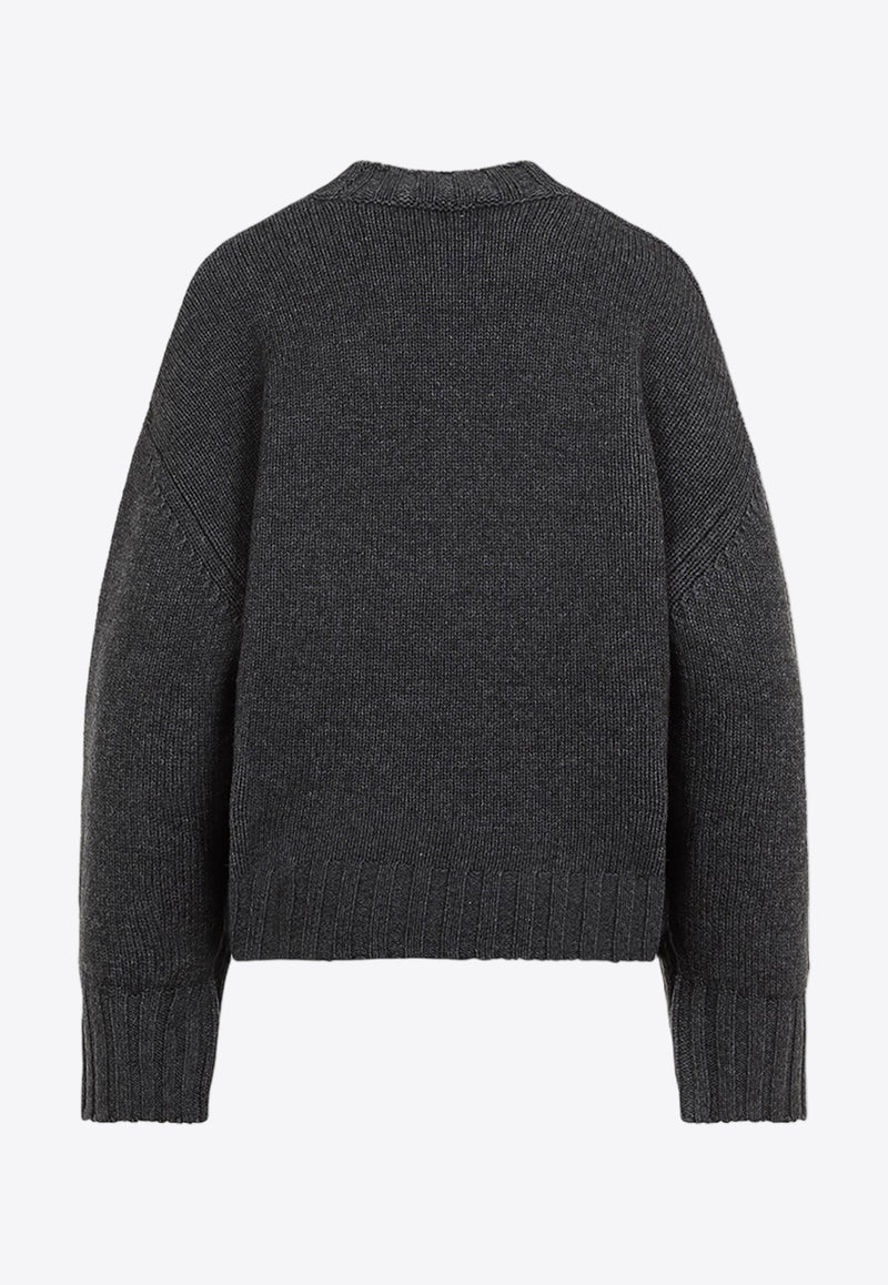 Asymmetric Wool Cashmere Sweater