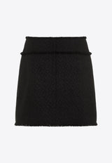 A-line Knitted Mini Skirt